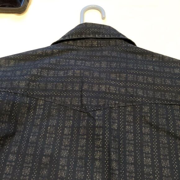 Lucky Western Shirt Blue Pattern Small - Picture 6 of 11